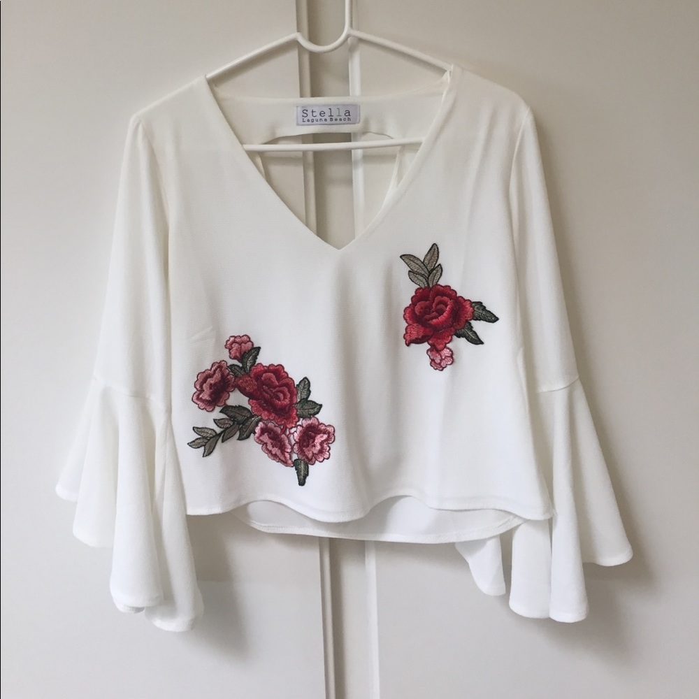 Floral Embroidery Top