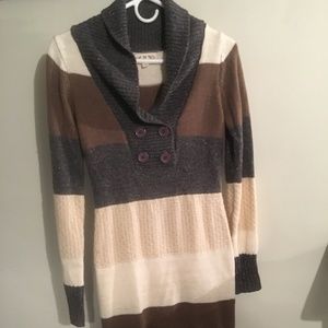 Pink Rose Knit Dress