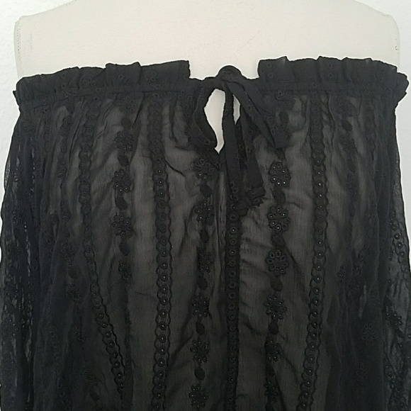 LAST ONE - Sexy Sheer Black Lace Top - Picture 5 of 7