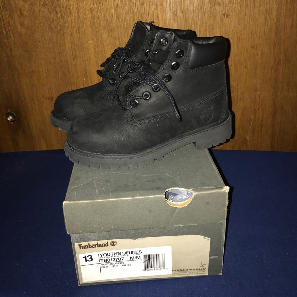 Black toddler timberland boots