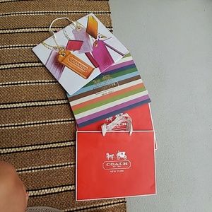 Coach shopping paper bags