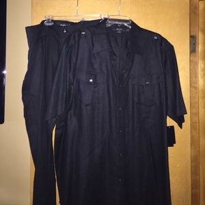 2pc Black Sean John Slacks and Shirt