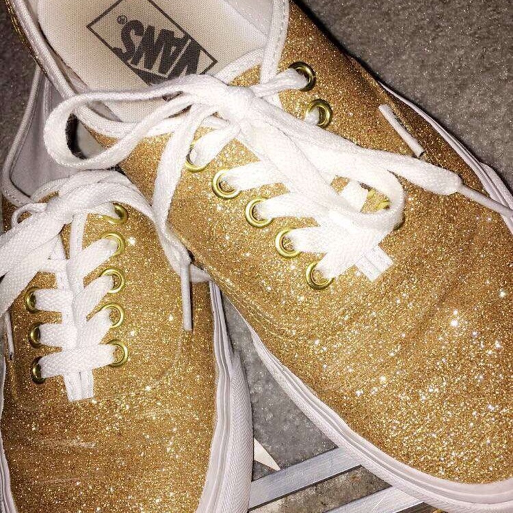 😍Gold Vans!😍