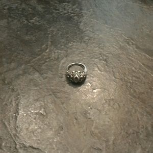 Sterling Silver Garnet and Amethyst Ring