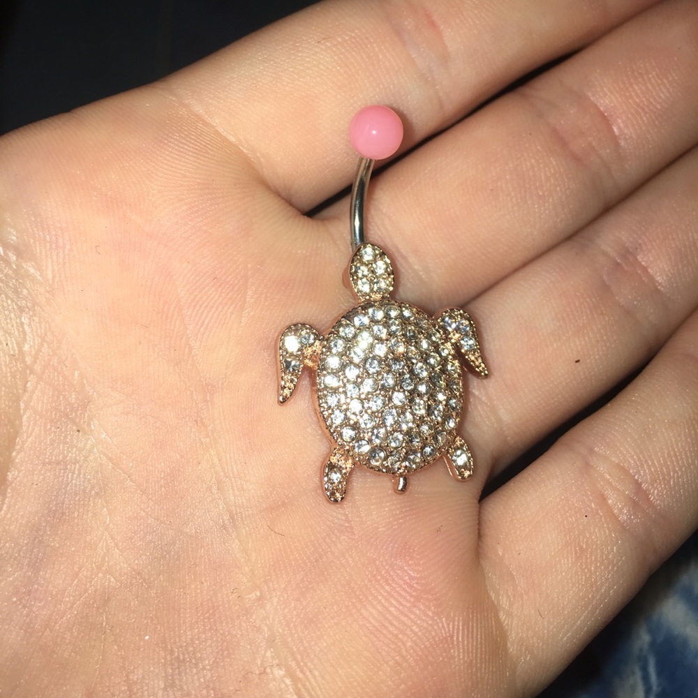 Gold turtle belly button ring NWOT