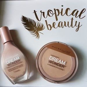 maybelline foundation and powder🐑