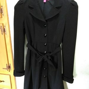 Betsey Johnson Victorian ruffled pea coat