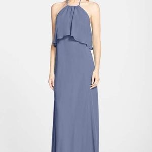 Nouvelle Amsale 'Cait' Chiffon Halter Gown