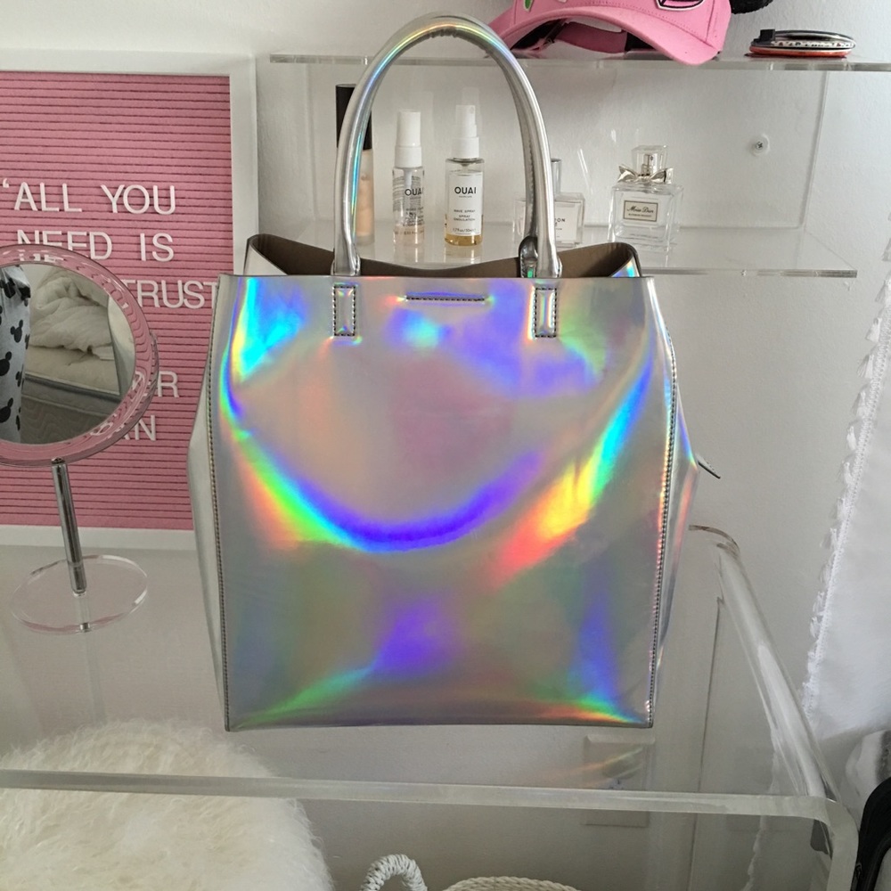 Banana Republic holographic tote bag