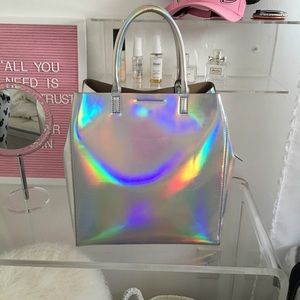 Banana Republic holographic tote bag