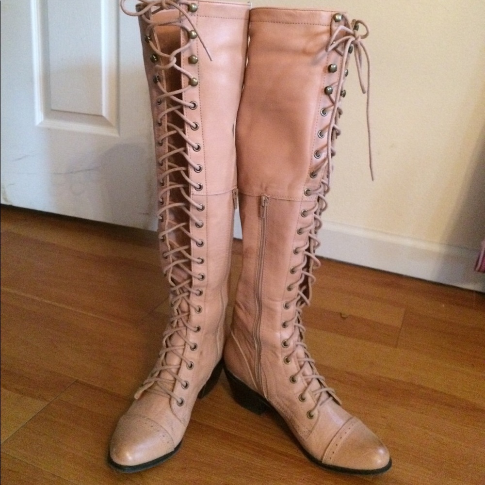 Jeffrey Campbell Free People Joe lace up boots