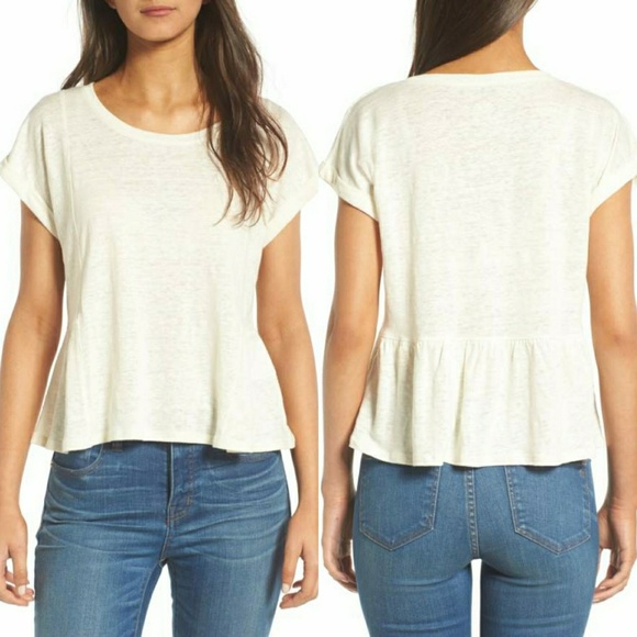 Madewell Tops - Madewell Modern Linen Gather Top