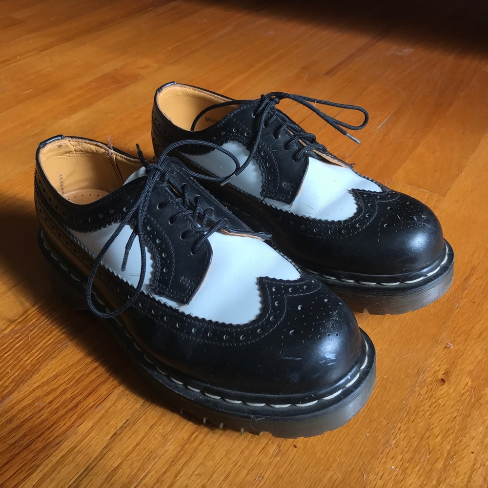 Dr. Martens Black and White Shoe
