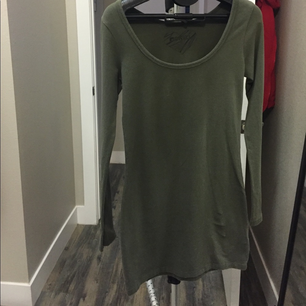 Green Body Con Dress