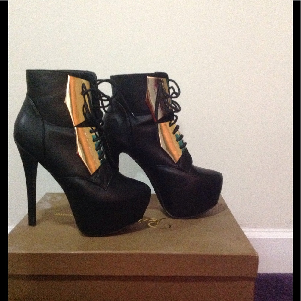 Gold plated booties
