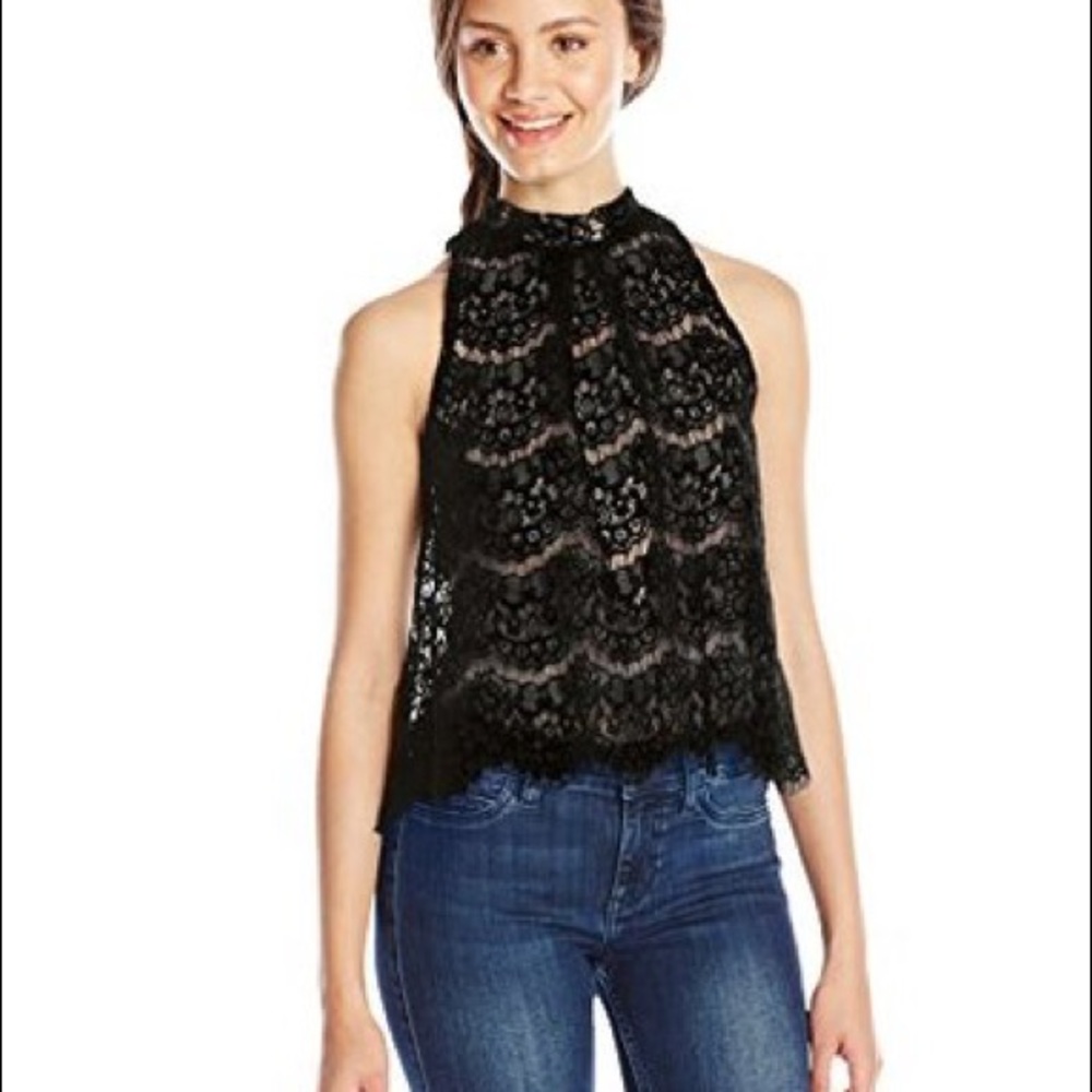 *BEST OFFER TAKES IT*Black Lace Top