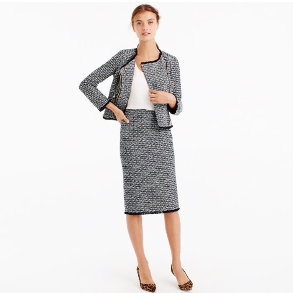Jcrew tweed pencil skirt