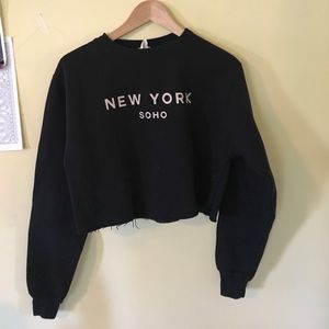 Brandy Melville John Golt Crop Sweatshirt
