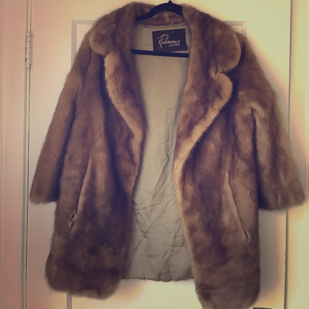 REAL MINK FUR COAT
