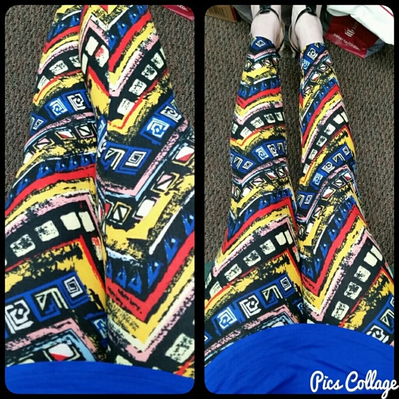 Abstract Multicolor Leggings - Picture 5 of 5