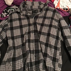 hurley plaid shirt