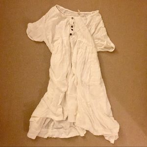 Free people white dress 100% new