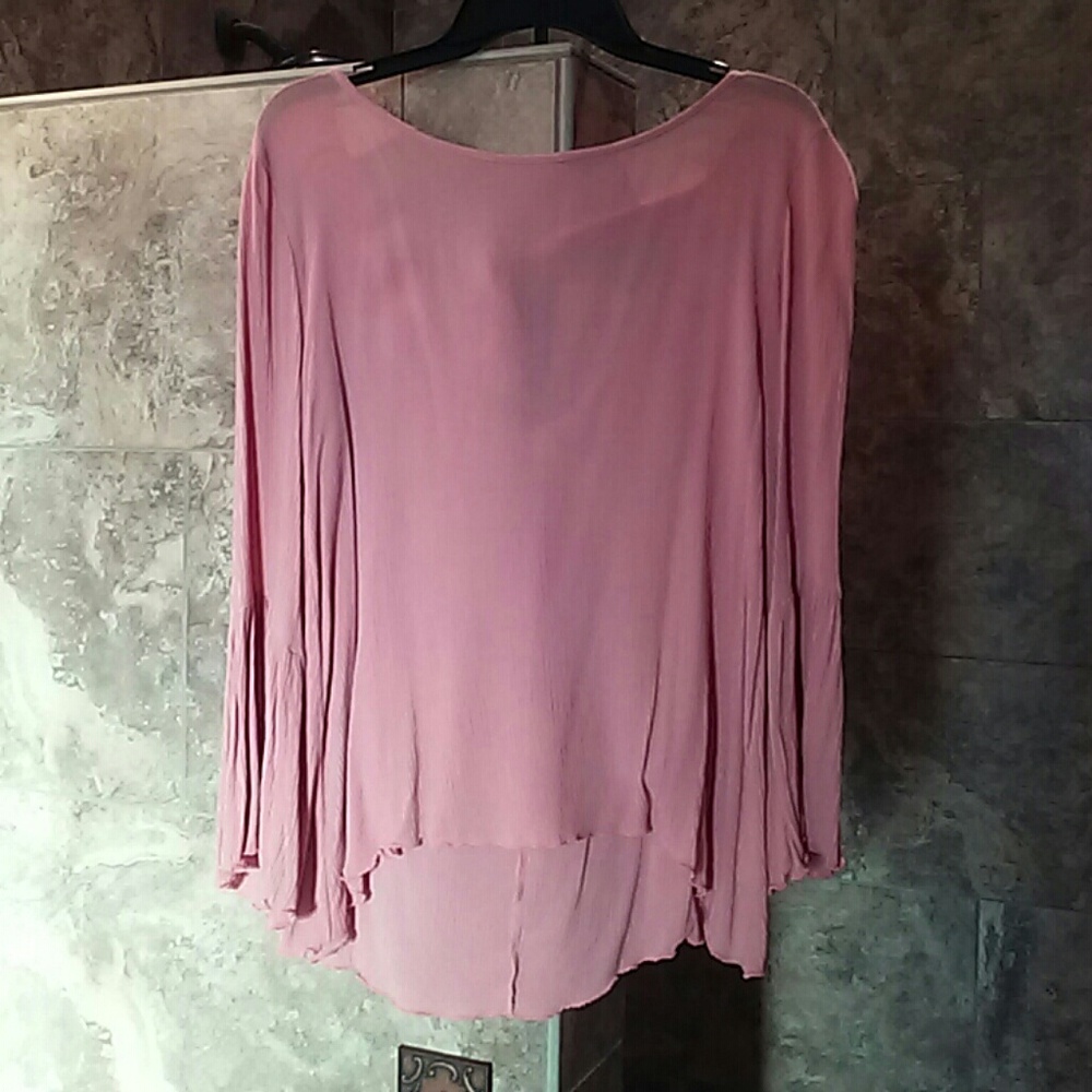 Light peach orange color boutique top