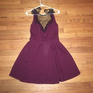 Cute burgundy dress lace