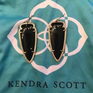 SALE -Kendra Scott black and gold large earrings!