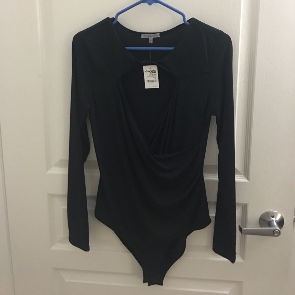 Black Wrap Bodysuit