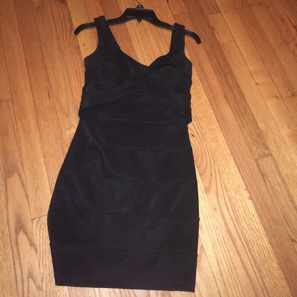Tight black dress