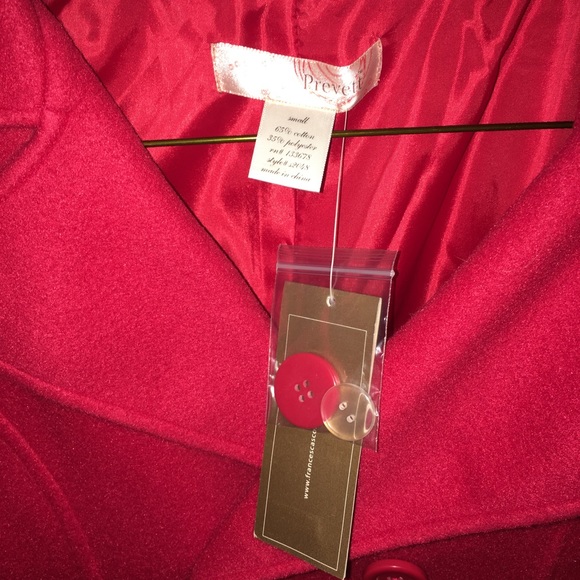 Francesca's red pea coat - Picture 2 of 4