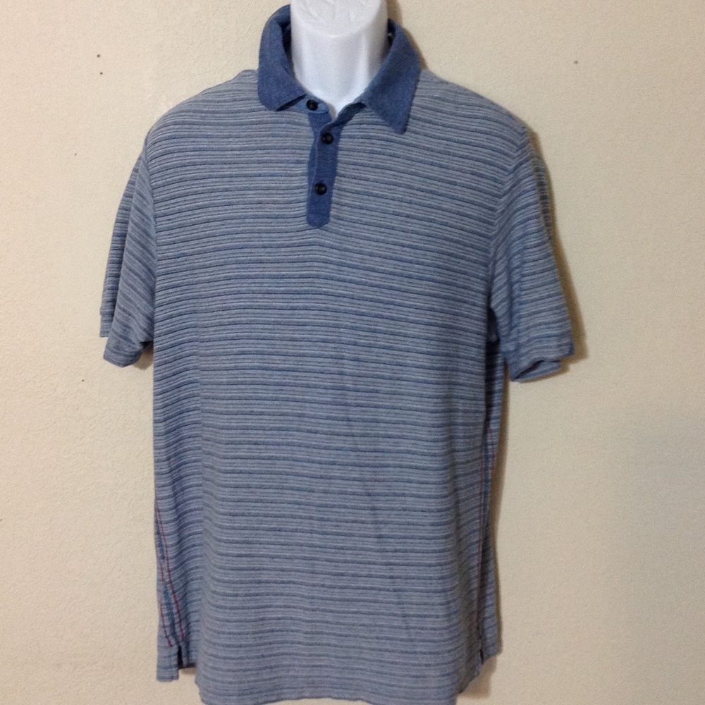 Casual men's designer polo pullover