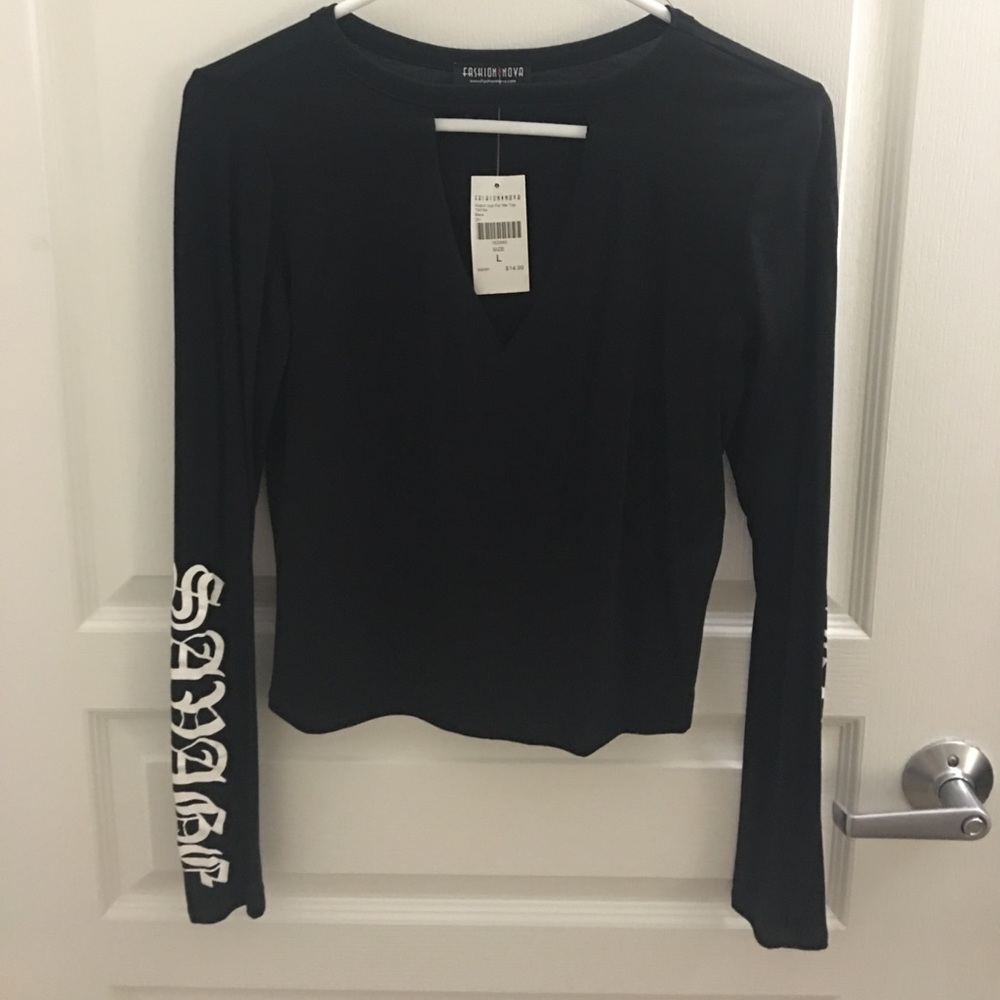 Cutout Choker Crop Top FASHION NOVA