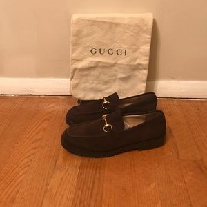 Gucci Brown Suede