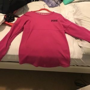 Super cute hot pink pink vs crew neck