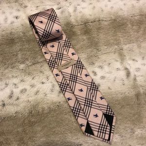 Made in England 100% Silk Burberry Tie