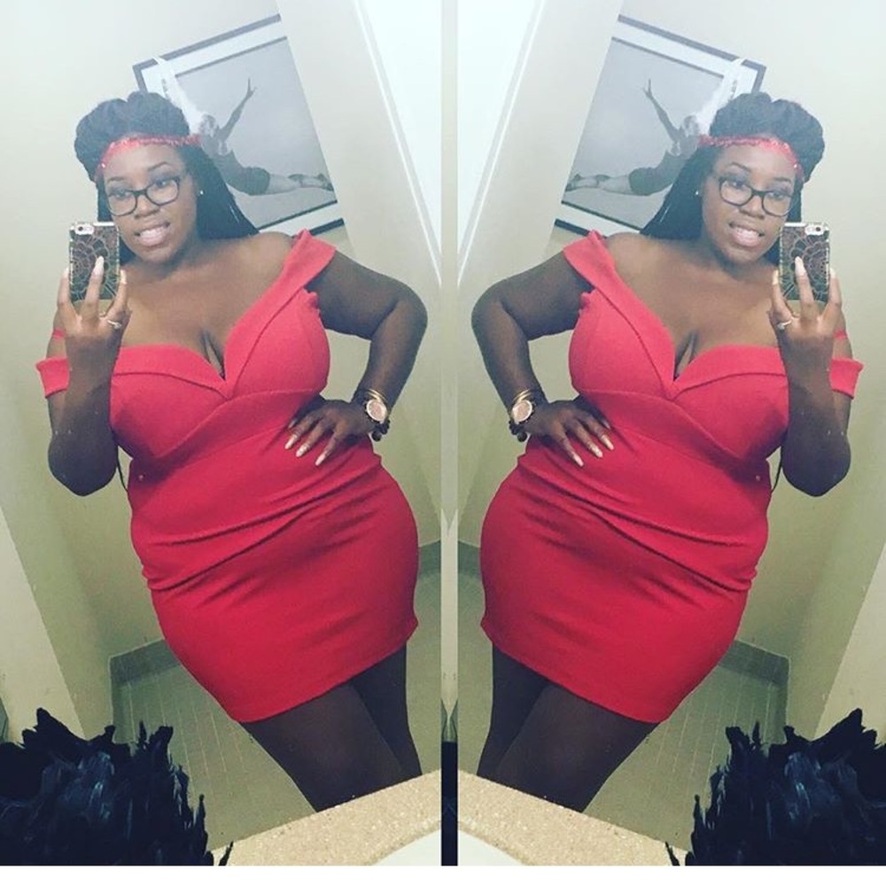 Red Off The Shoulder Dress