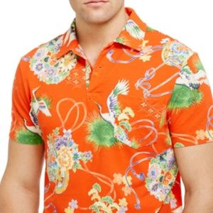 Mens Polo by Ralph Lauren crane printed polo