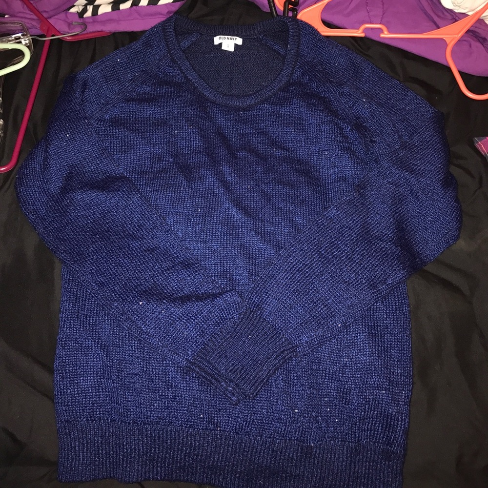 old navy, navy blue sweater