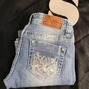 Adiktd Trademark distressed denim HOST PICK!