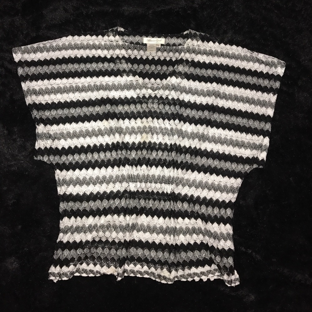 Coldwater creek crocheted blouse