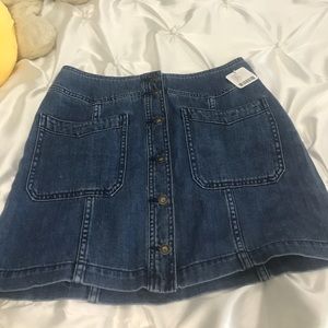 Free People Denim skirt