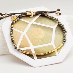 Power Gemstone Pyrite Bracelet For Strength