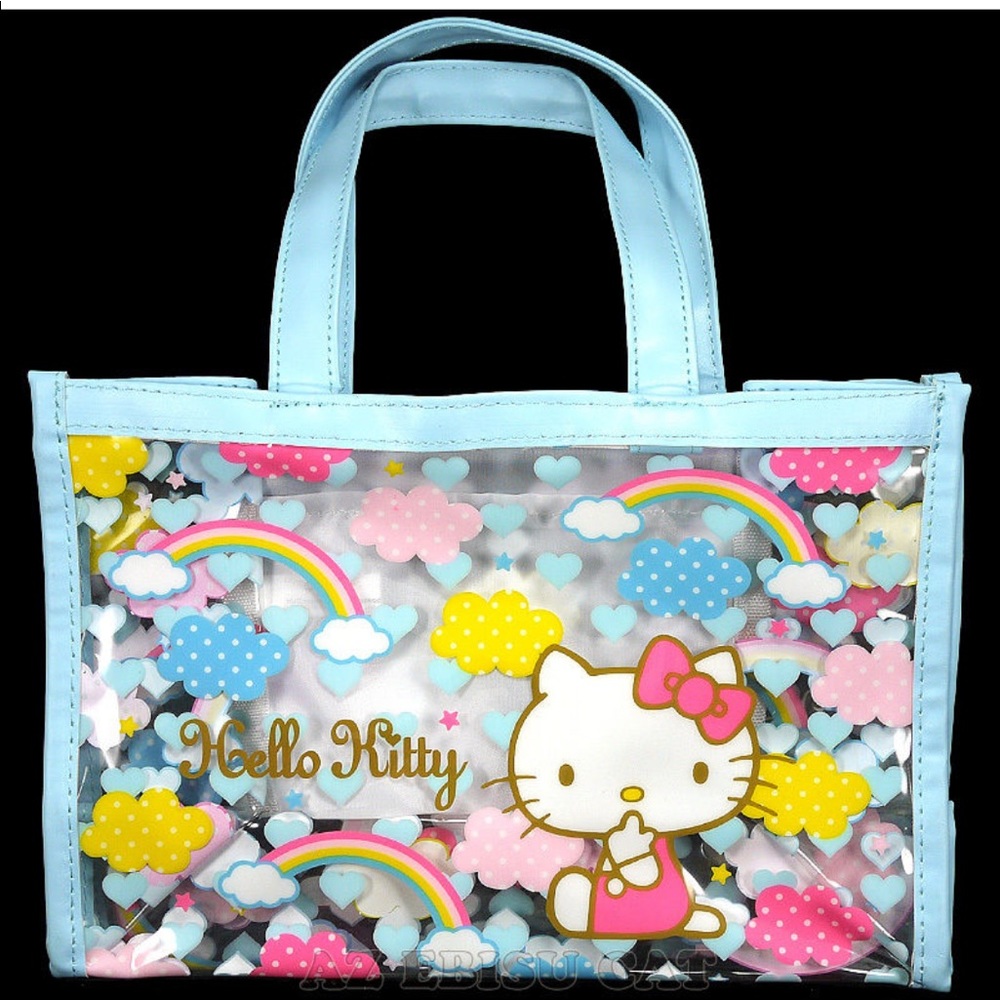 💙hello kitty bag (small vinyl) NWTO😻