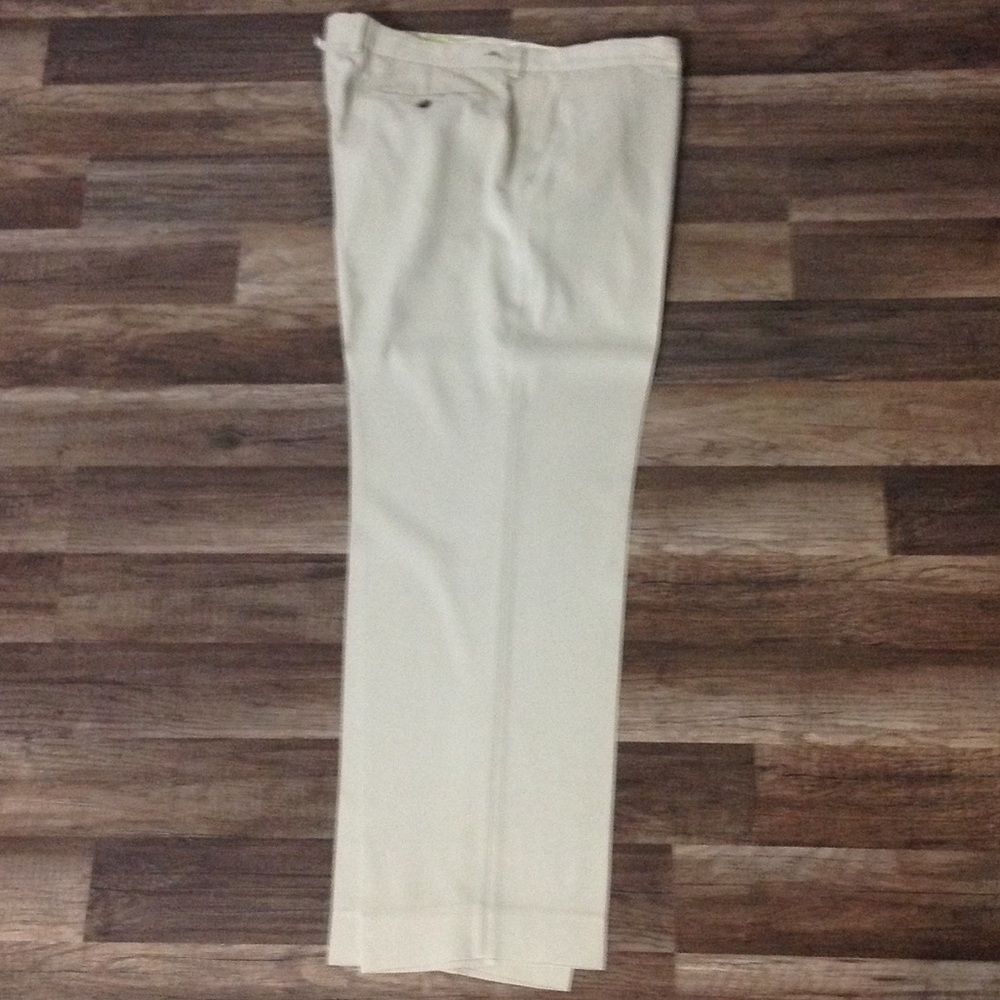 Designer casual silk khaki pants