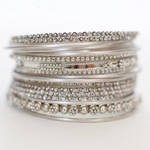 Silver Bangle Set