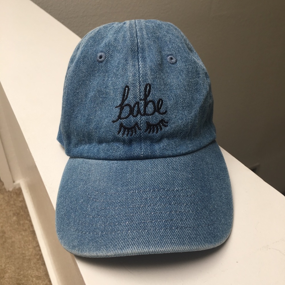 Denim baseball hat