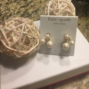 Kate Spade Pearl Earrings- Dust bag @Box