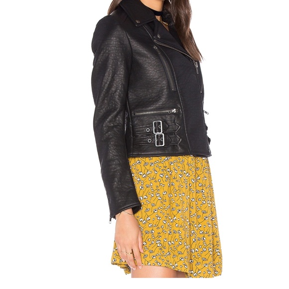 Free People Black Leather Jacket - Picture 4 of 7